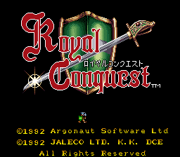Royal Conquest (J)  screenshot