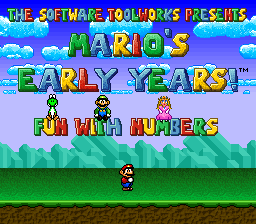 Mario's Early Years! - Fun with Numbers (U)  screenshot