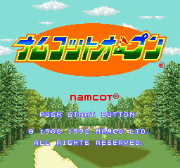 Namcot Open (J)  screenshot