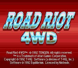 Road Riot 4WD (U) (Beta)  screenshot