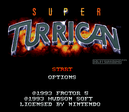 Super Turrican (E)  screenshot