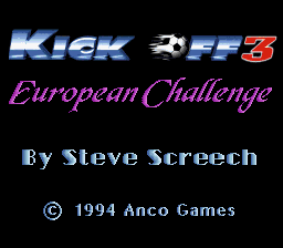 Kick Off 3 - European Challenge (E) (M5)  screenshot