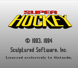 Super Hockey (E)  screenshot