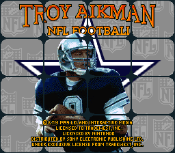 Troy Aikman NFL Football (E)  screenshot