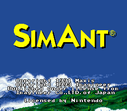 SimAnt (U)  screenshot