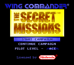 Wing Commander - The Secret Missions (E) (Beta)  screenshot