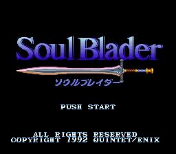 Soul Blader (J)  screenshot