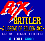 Ax Battler - A Legend of Golden Axe (J) (v1.5)  screenshot