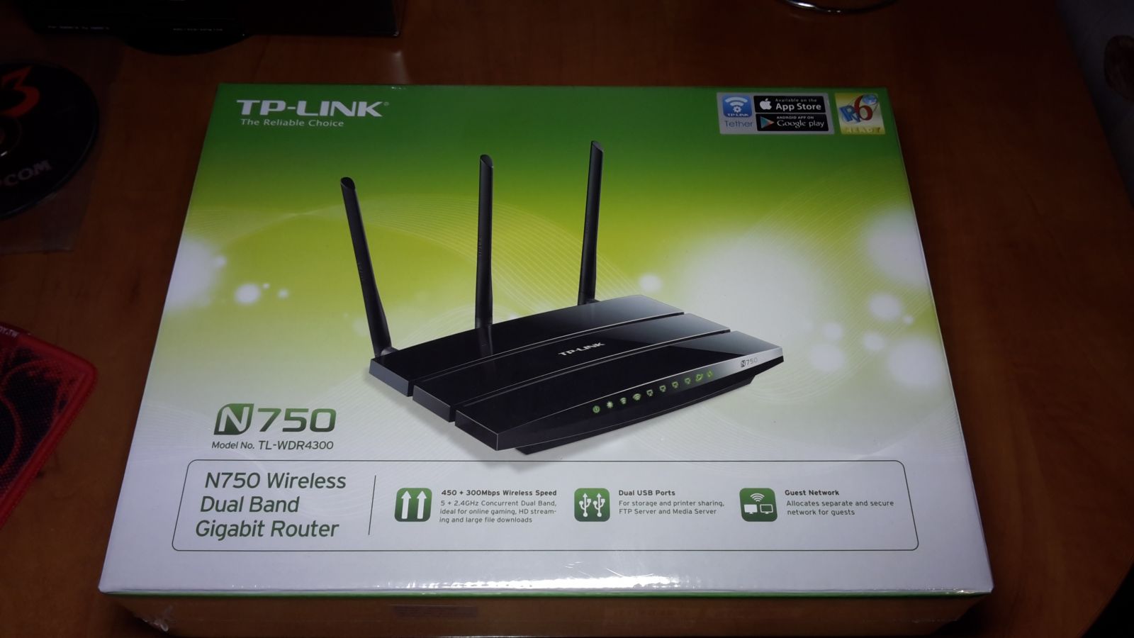 TP-Link n750 wireless dual band router  NAUJAS zveriukas namuose