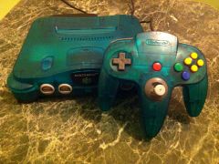 N64 Cleared Aqua Blue