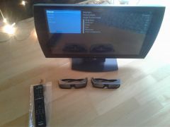 Playstation 3D Full HD 240Hz 24" Monitorius Su Akiniais Ir Pulteliu