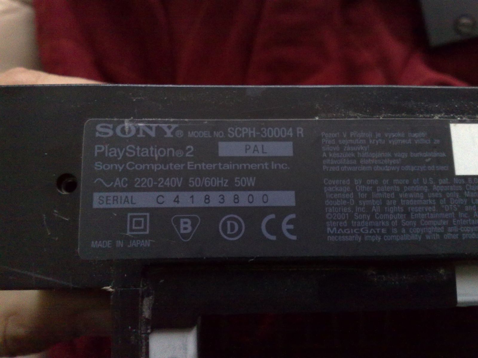 Playstation 2 SCPH-30004 R