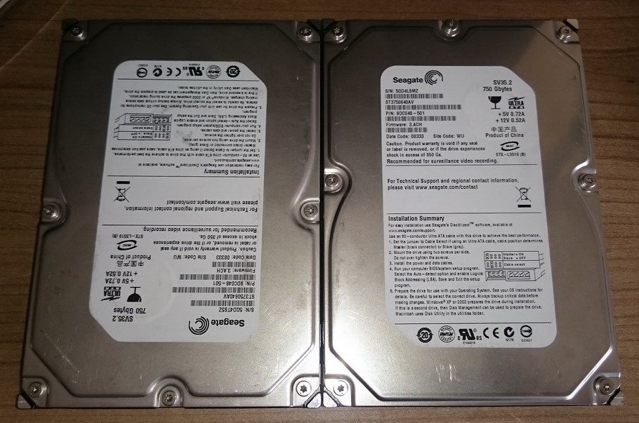Seagate 750 GB IDE HDD for PS2