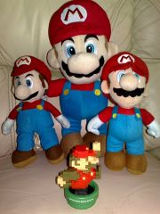 Mano Turimi Minkšti Mario Žaislai ir Mario Amiibo