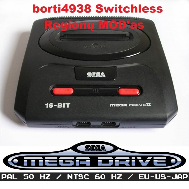 Sega Megadrive Regionų MOD'as